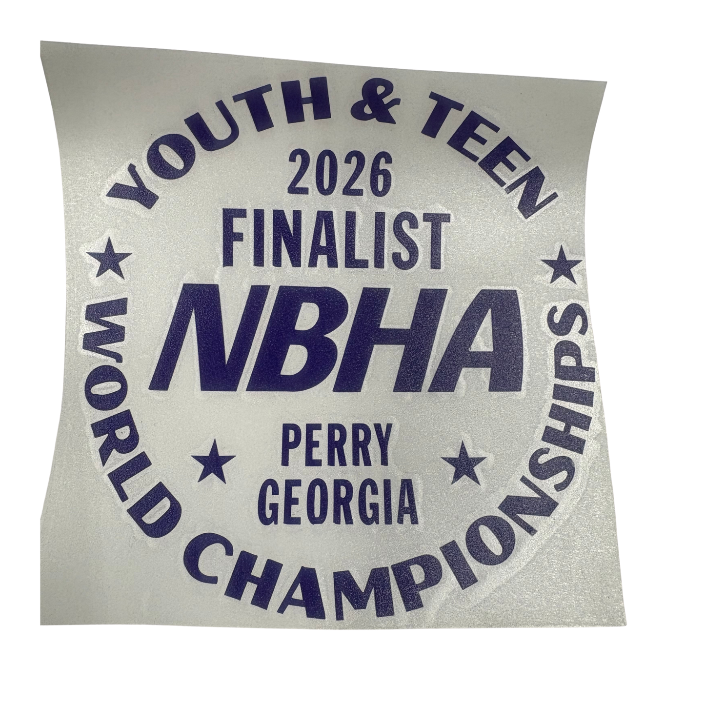 2026 NBHA Youth & Teen World Championship Decal : Finalist