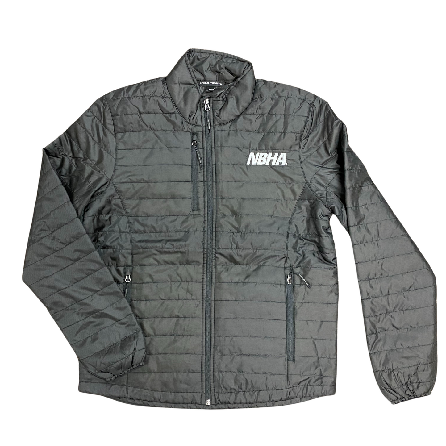 NBHA Men's Full Zip Puffer Jacket : Black