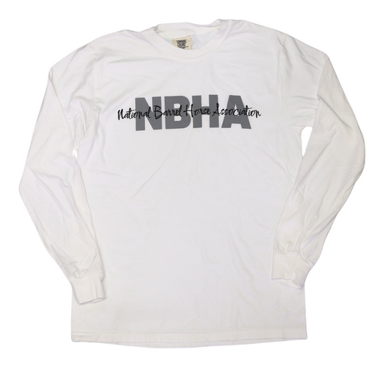 NBHA Long Sleeve T-Shirt : White Comfort Colors