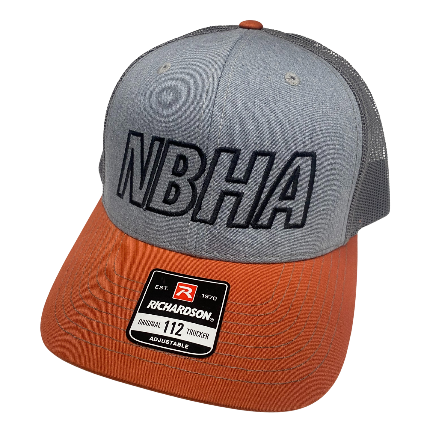 NBHA Trucker Hat : Grey/Orange