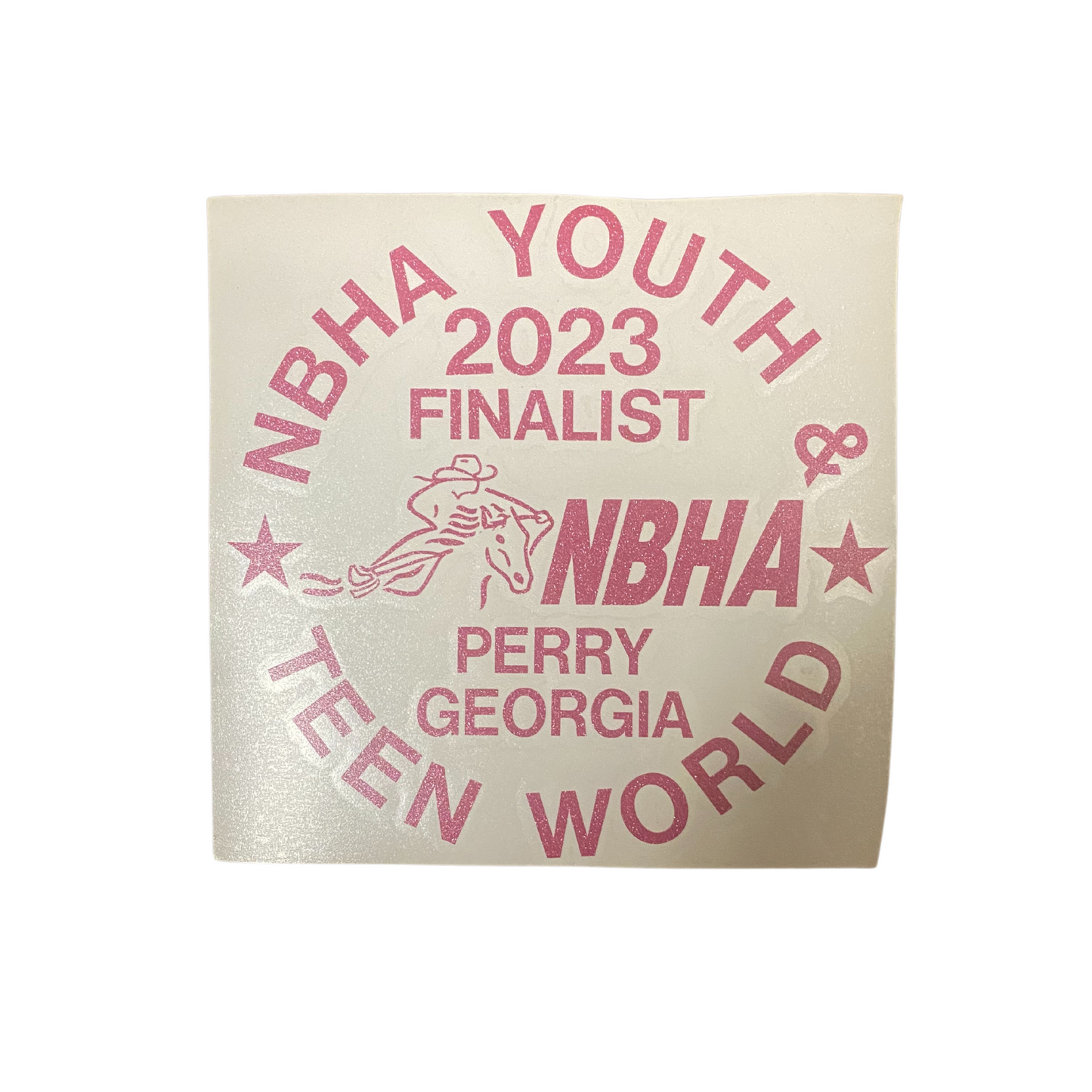 2023 NBHA Youth & Teen World Championship Decal: Finalist