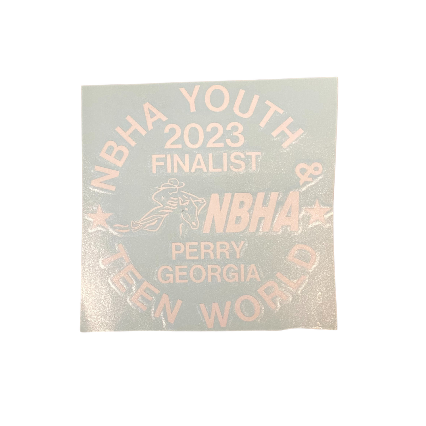 2023 NBHA Youth & Teen World Championship Decal: Finalist