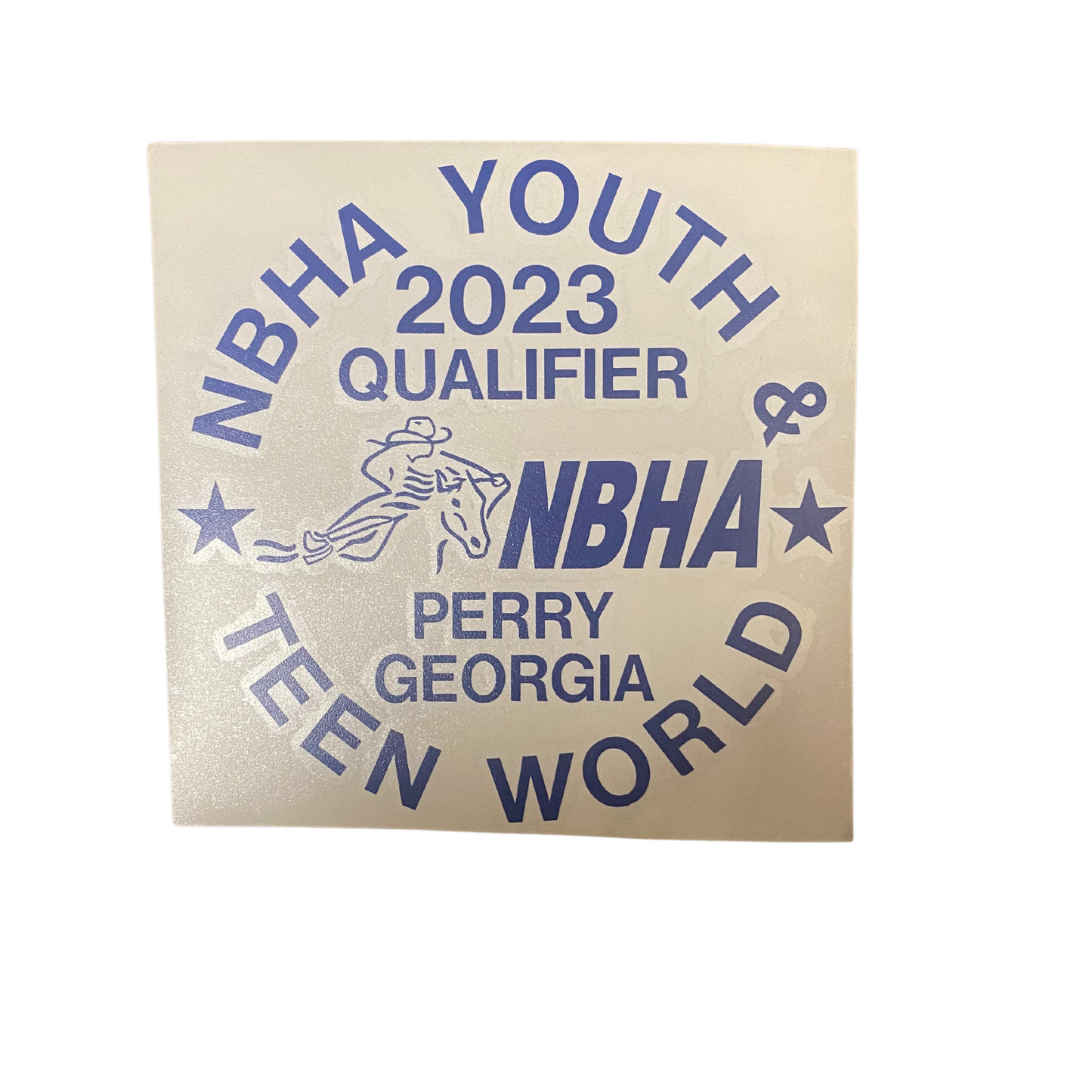 2023 NBHA Youth & Teen World Championship Decal : Qualifier