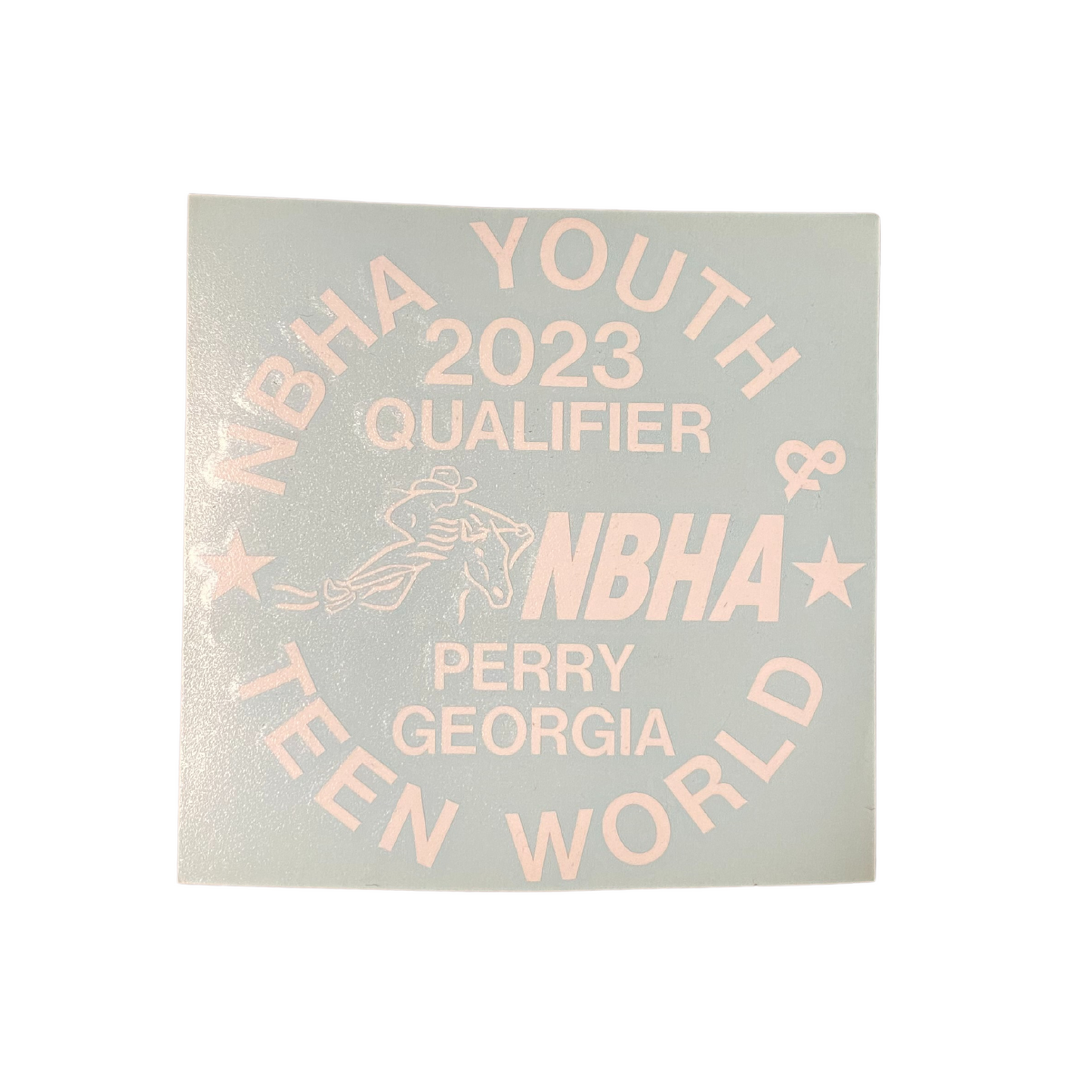 2023 NBHA Youth & Teen World Championship Decal : Qualifier