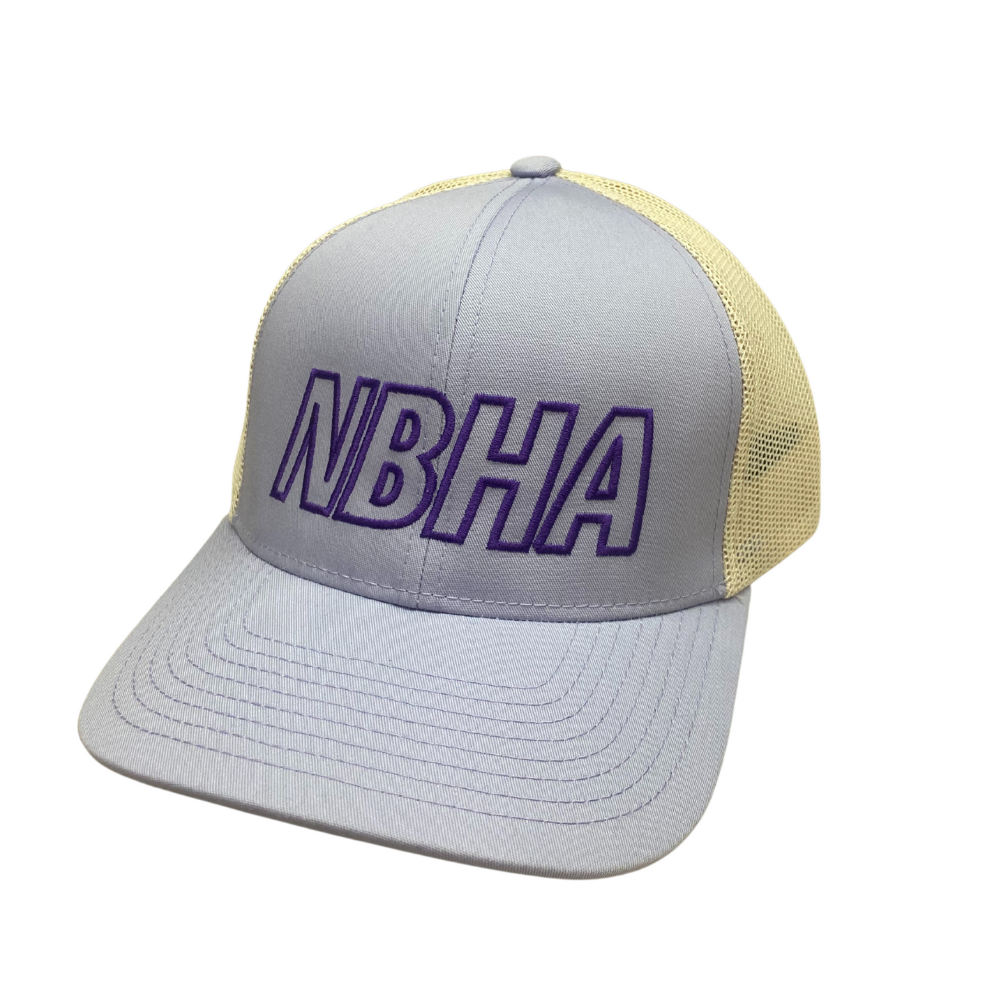 NBHA Trucker Hat : Tan/Lavendar