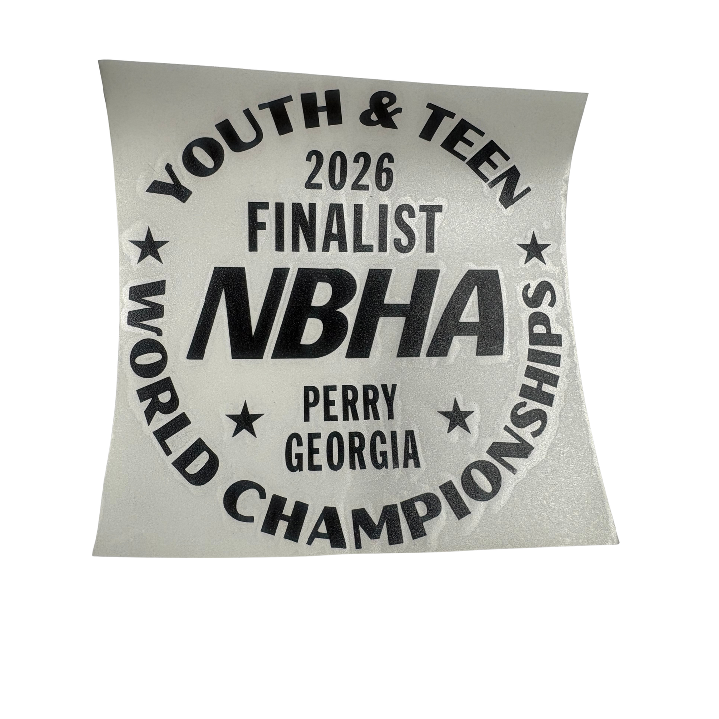 2026 NBHA Youth & Teen World Championship Decal : Finalist