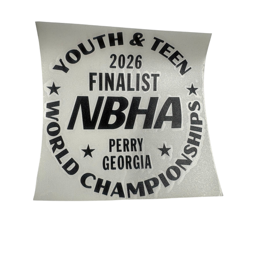 2026 NBHA Youth & Teen World Championship Decal : Finalist