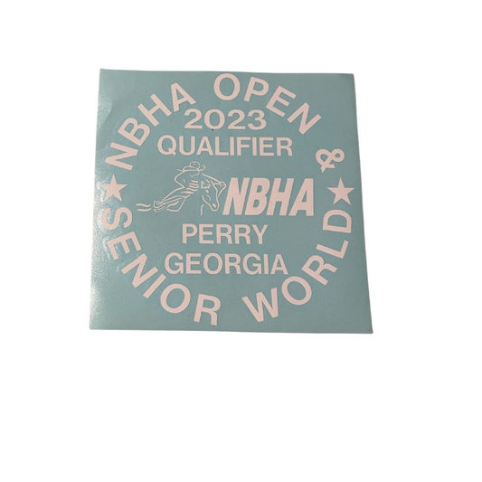2023 NBHA Open & Senior World Championship Decal : Qualifier