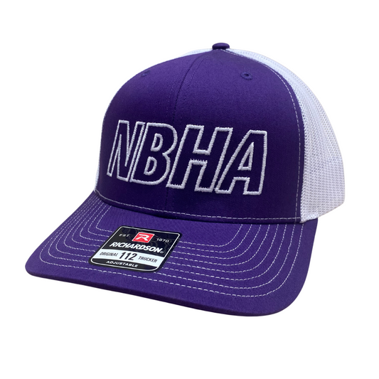 NBHA Trucker Hat : Purple/White