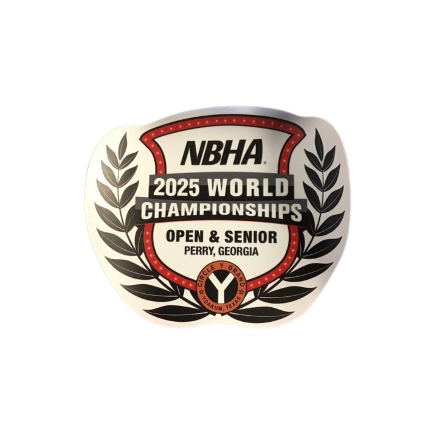 2025 NBHA Open & Senior World Championship Shield Sticker