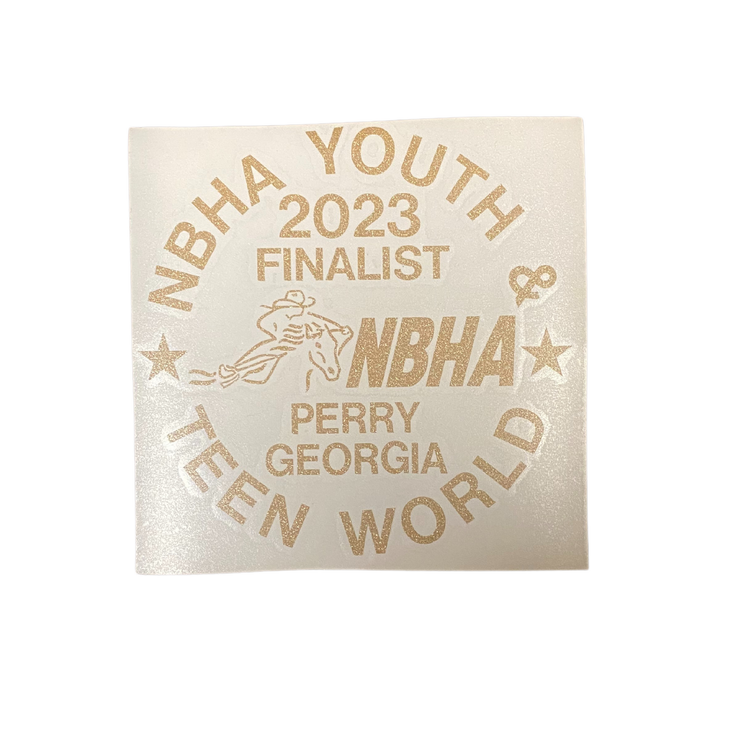 2023 NBHA Youth & Teen World Championship Decal: Finalist