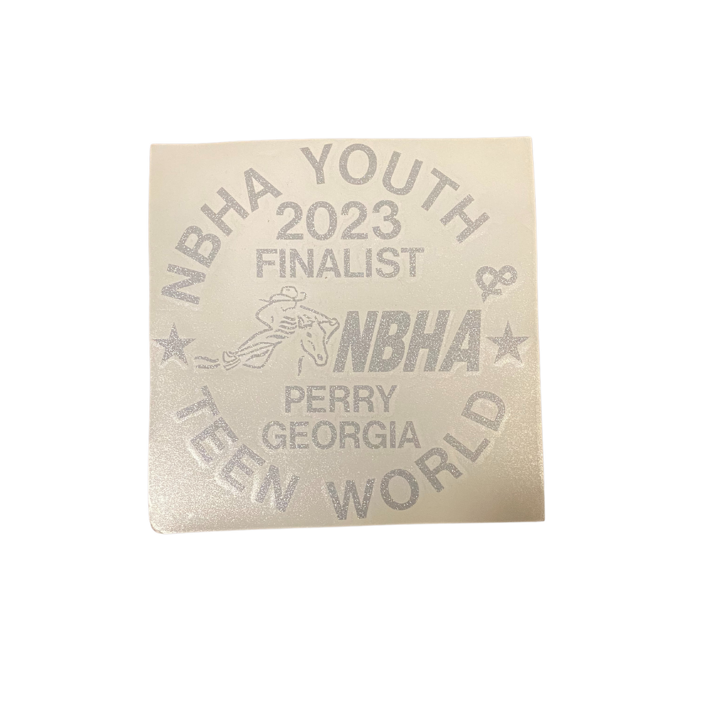 2023 NBHA Youth & Teen World Championship Decal: Finalist