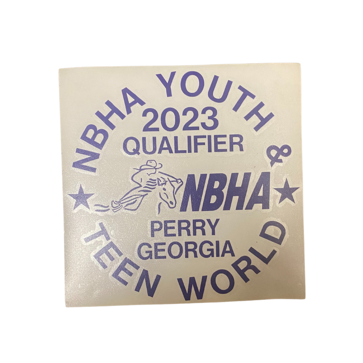 2023 NBHA Youth & Teen World Championship Decal : Qualifier