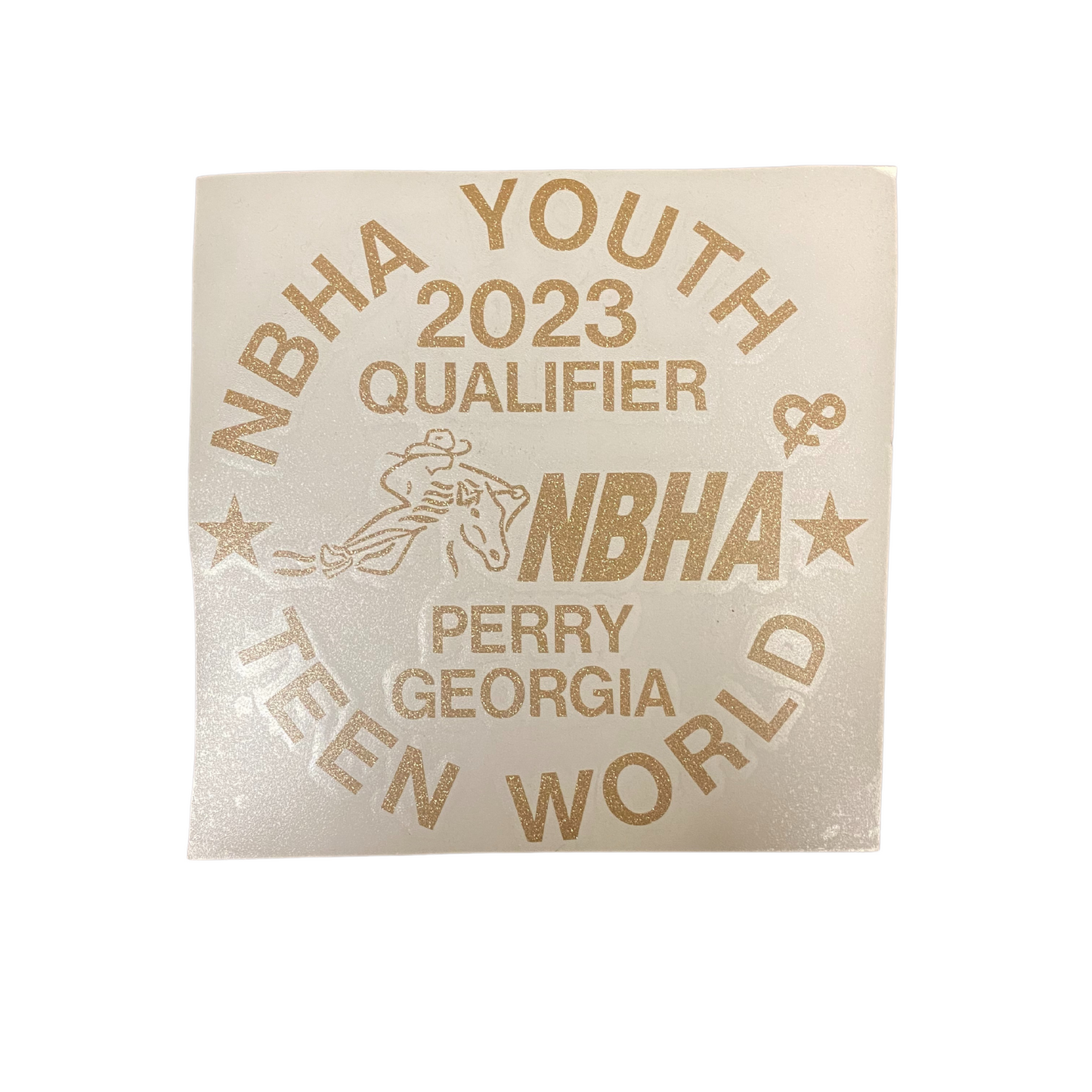 2023 NBHA Youth & Teen World Championship Decal : Qualifier