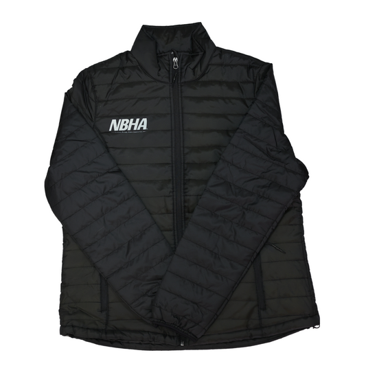 NBHA Women's Full Zip Puffer Jacket : Black