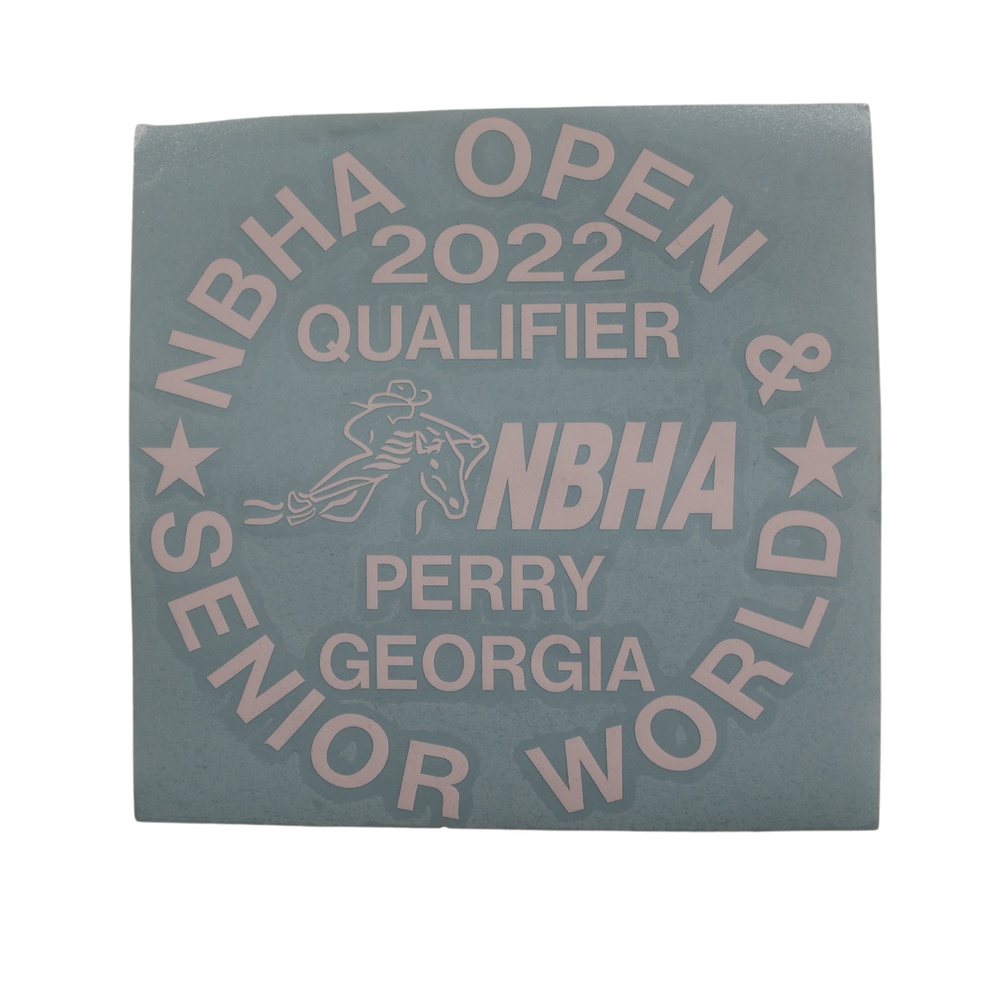 2022 NBHA Open & Senior World Championship Decal : Qualifier