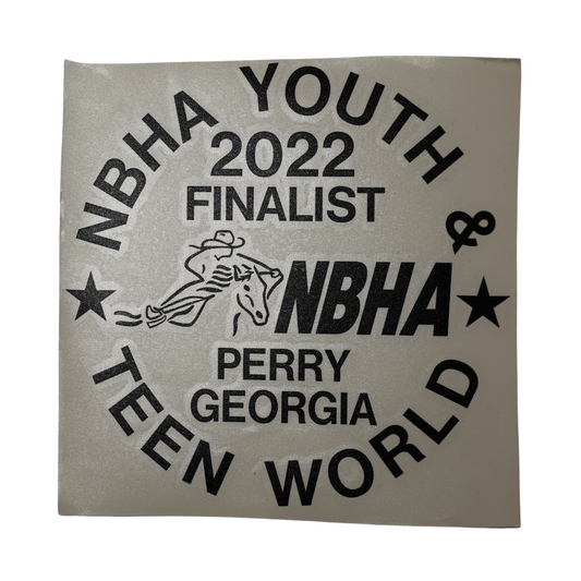 2022 NBHA Youth & Teen World Championship Decal: Finalist